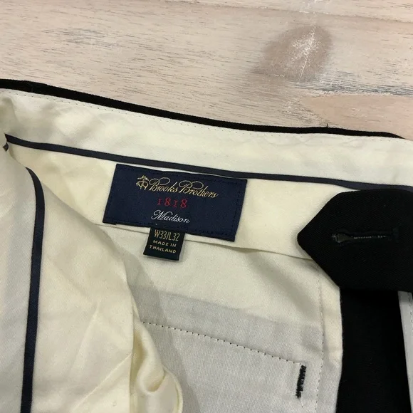Brooks Brothers Classic Black Dress Pants - Picture 2 of 2